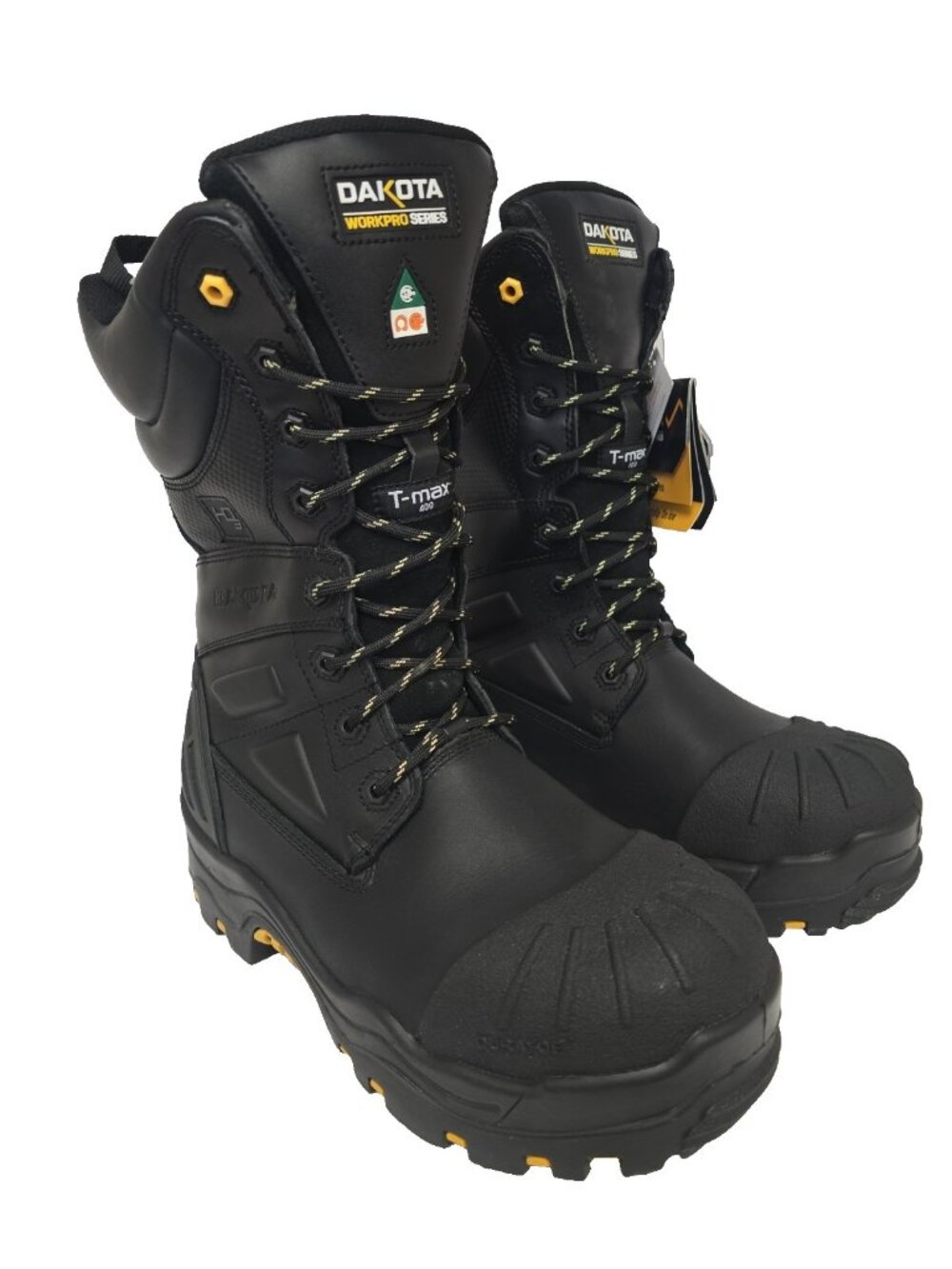 DAKOTA Men's 8901 Composite Toe Composite Plate HD3 Waterproof Boots Black 10M